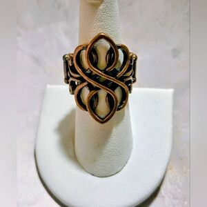 paparazzi Antique Bronze Celtic Knot Openwork Ring